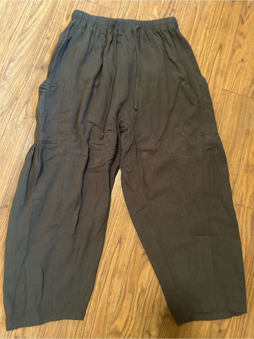 Army Green Flowy Pants